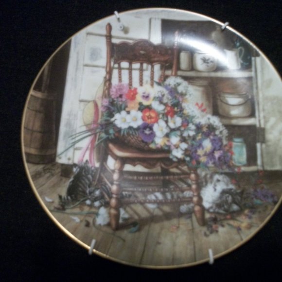 COTTAGECORE PRAIRIE PLATE COUNTRY CUTTINGS 1990 - Picture 2 of 3